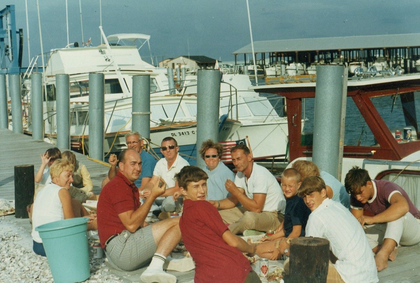 Crab feast at Bush River Yacht Club